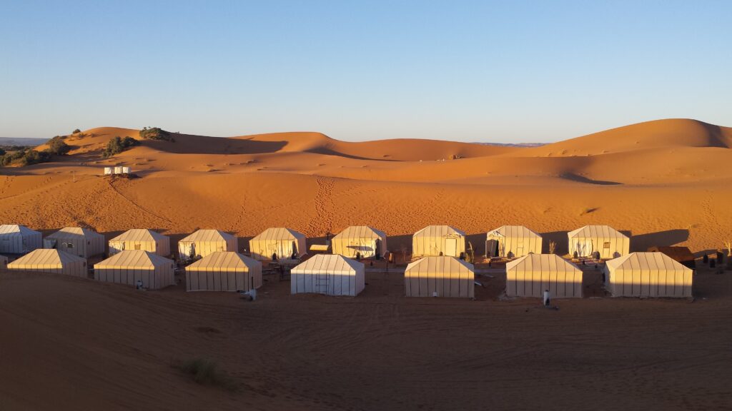 Merzouga luxury desert camp in Morocco